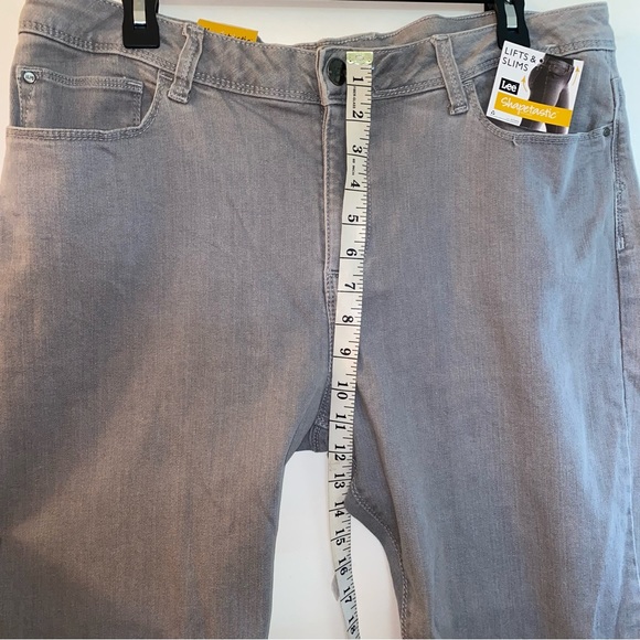 NWT Lee Womens Gray Shapetastic Just Below the Waist Denim Jeans (Size: 18M) - Picture 10 of 13